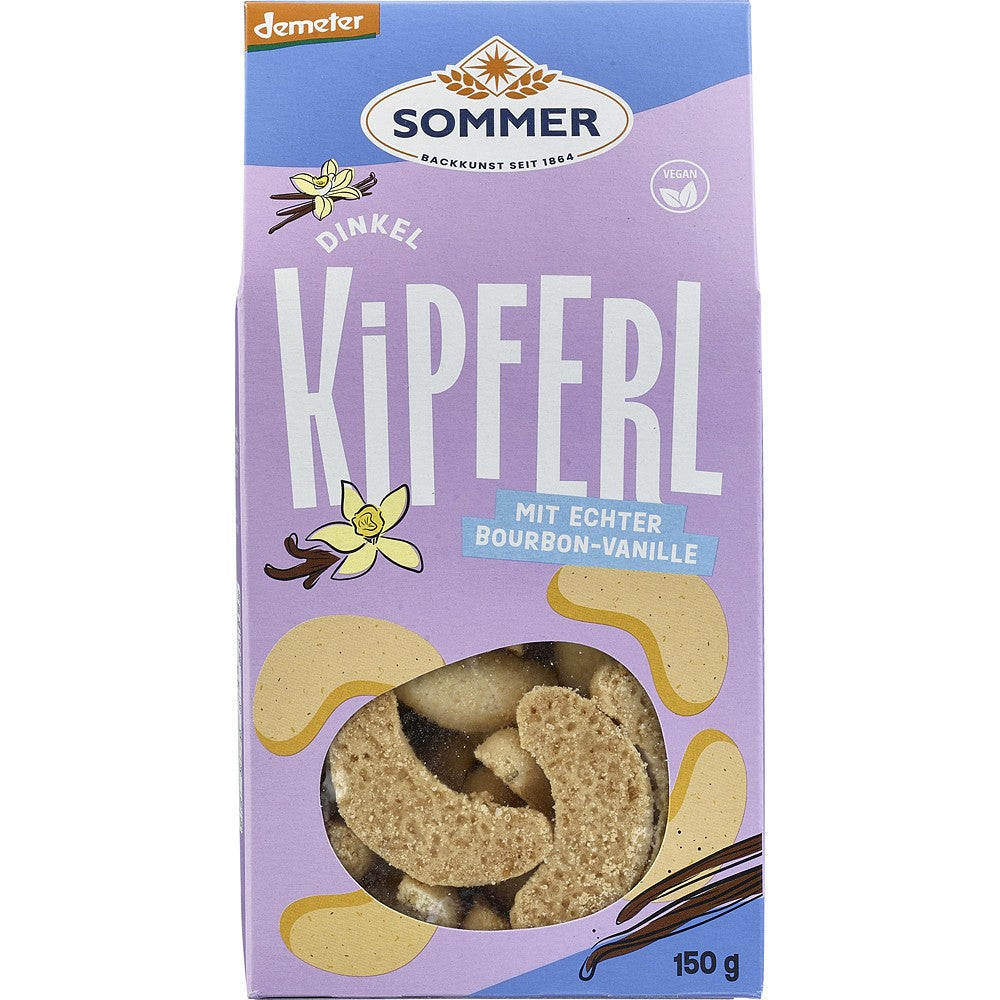 Fursecuri vegane cu spelta si vanilie Demeter