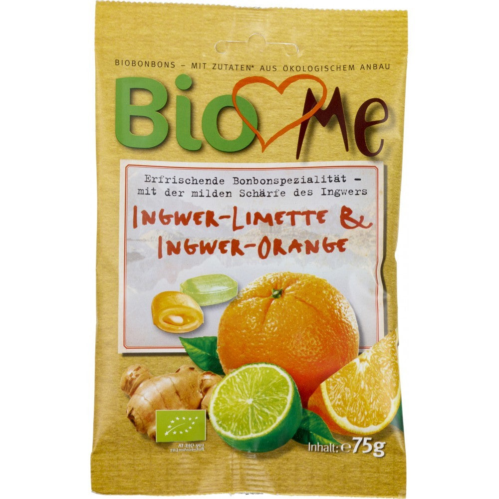 Bomboane bio cu ghimbir-lime si ghimbir-portocala