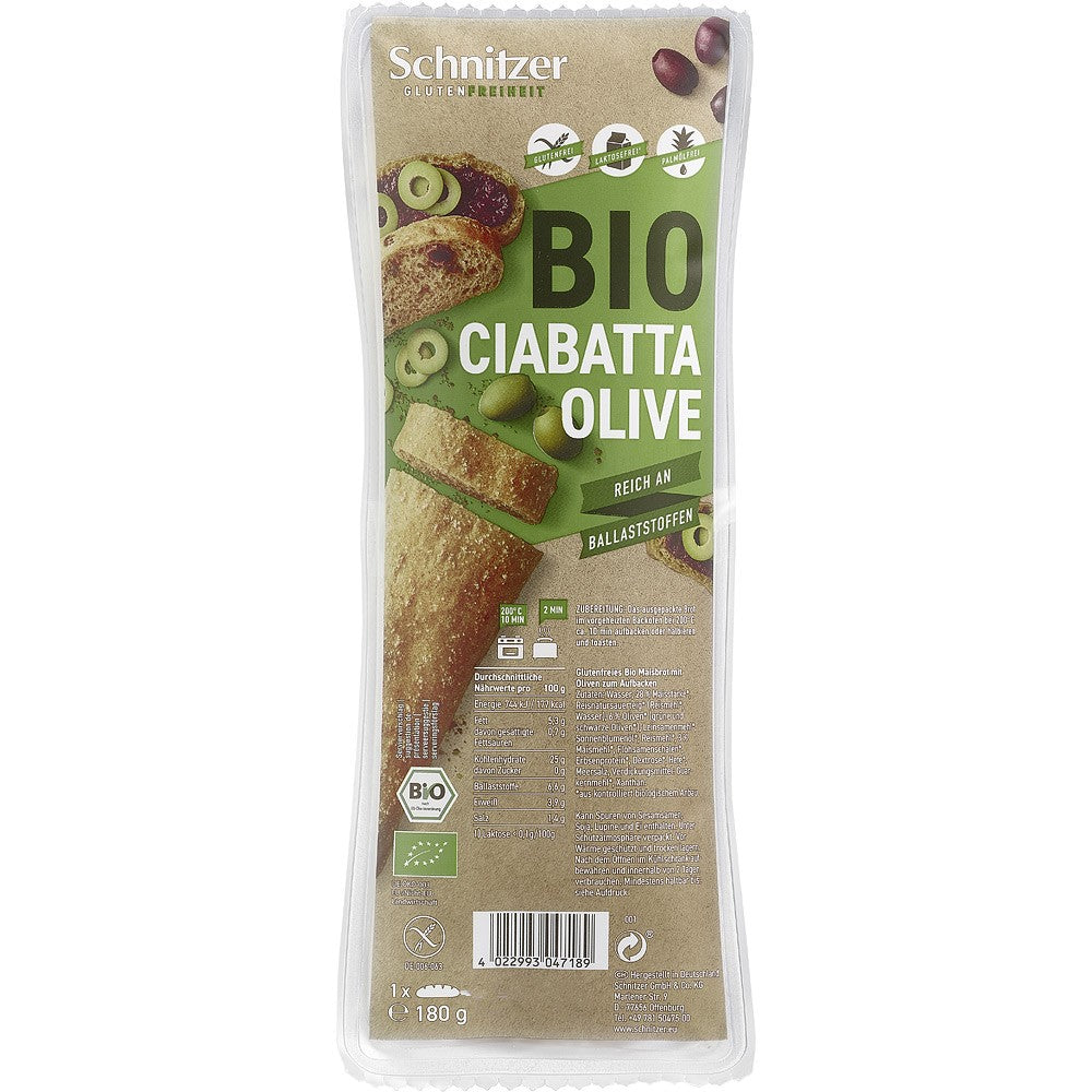 Ciabatta cu masline fara gluten