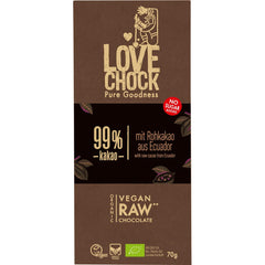 Ciocolata raw vegana extreme dark 99% cacao