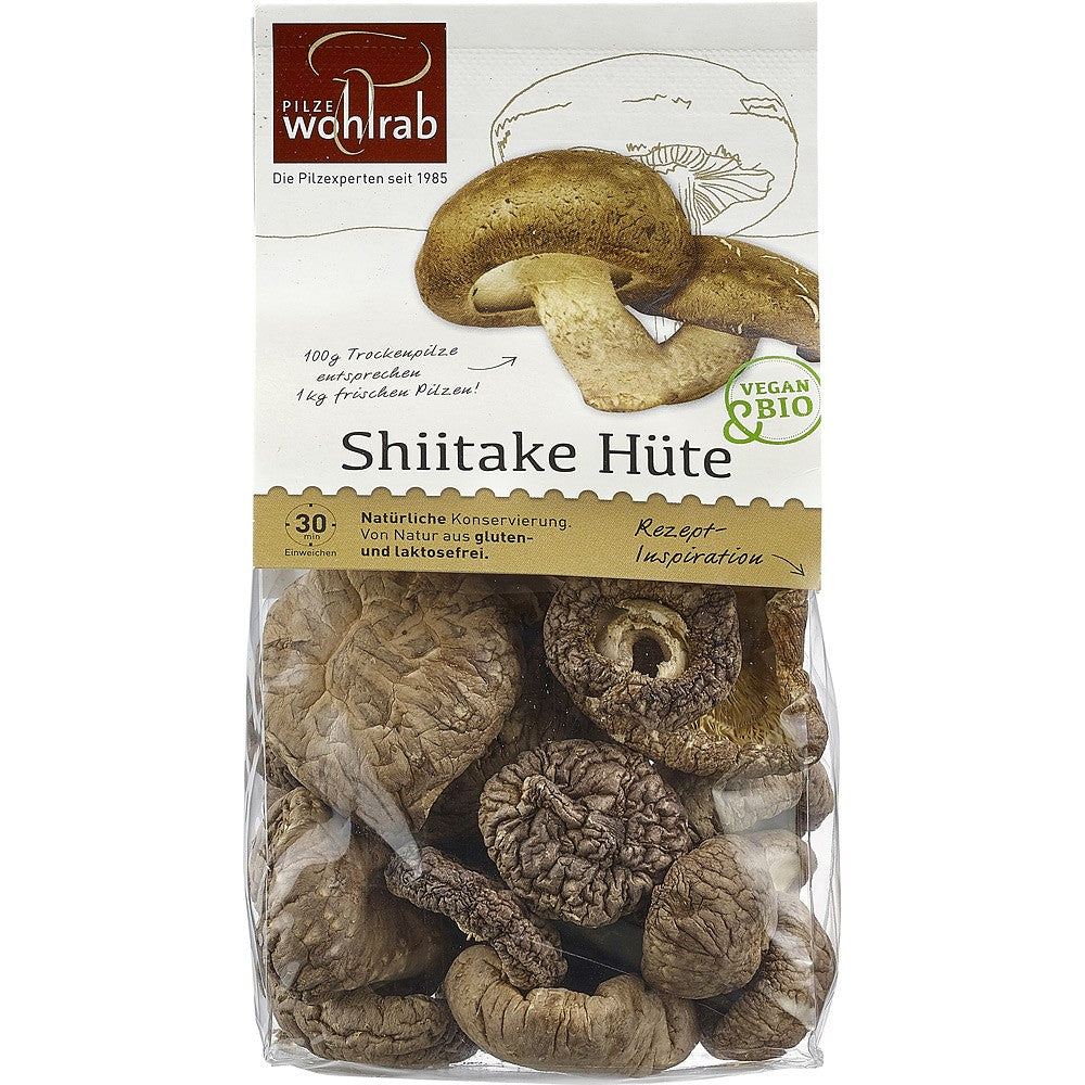 Ciuperci palarii de shiitake bio deshidratate