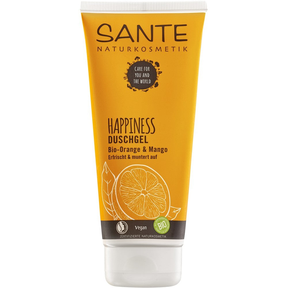 Gel de dus Happiness cu portocala si mango bio