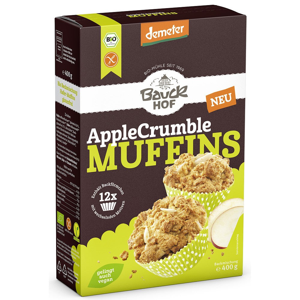 Mix pentru muffins bio cu mere fara gluten