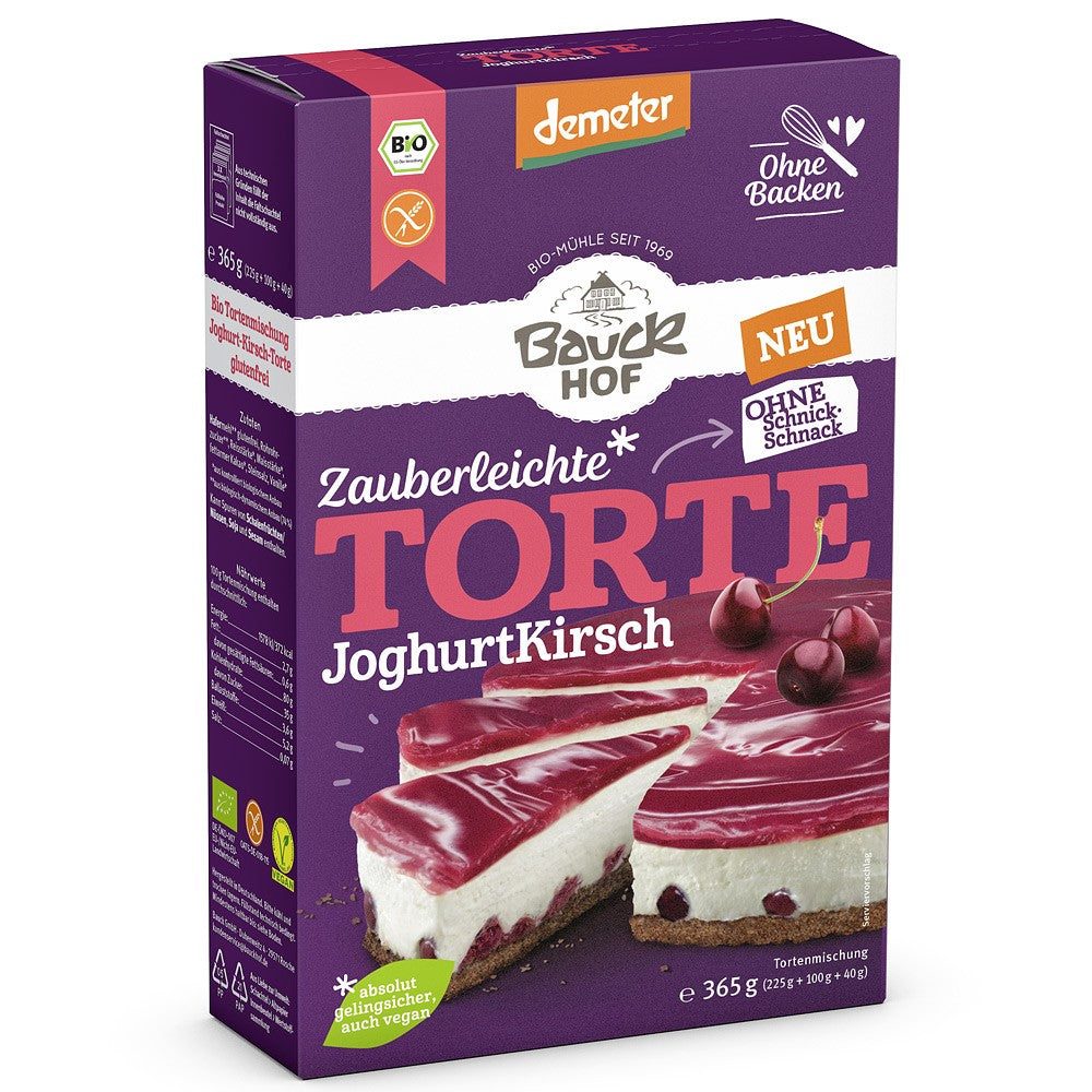 Mix pentru tort bio cu iaurt si cirese fara gluten