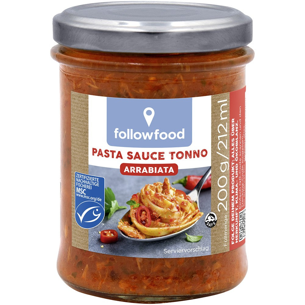 Pasta de ton arrabiata