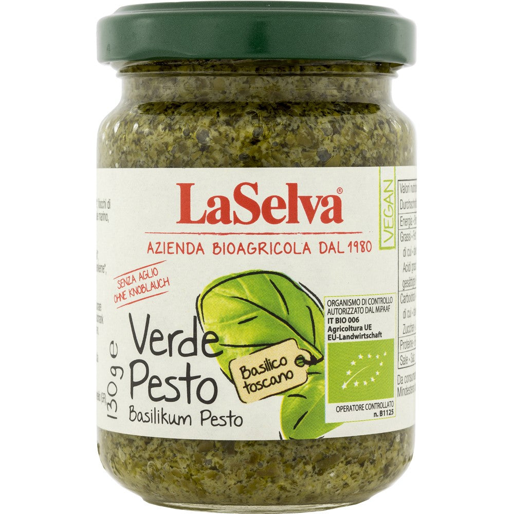 Pesto verde bio cu busuioc fara usturoi